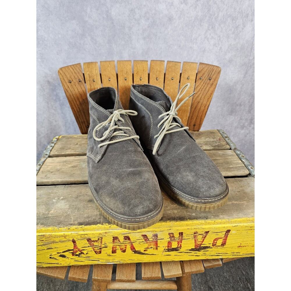 Johnston & Murphy Men's Rawhide Chukka Boots | Gray/Brown | Size 13
